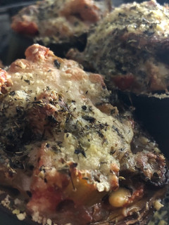 Una foto de 244. Berenjenas rellenas de caponata (principal verdura)