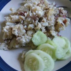 A picture of Codfish Hash.
