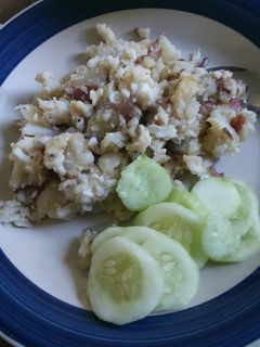 A picture of Codfish Hash.