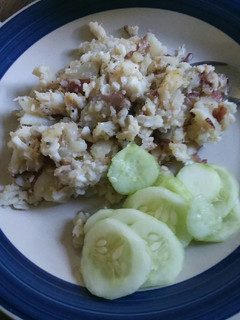 A picture of Codfish Hash.