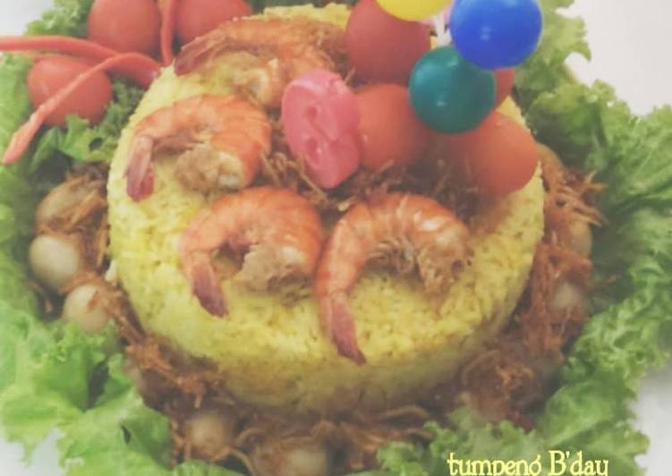 Nasi kuning magic com untuk ultah