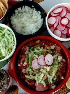 Una foto de Pozole