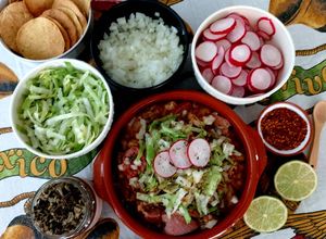 Una foto de Pozole