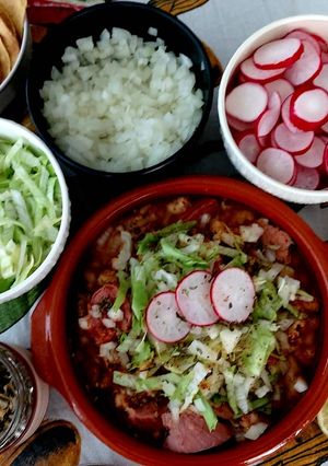 Una foto de Pozole