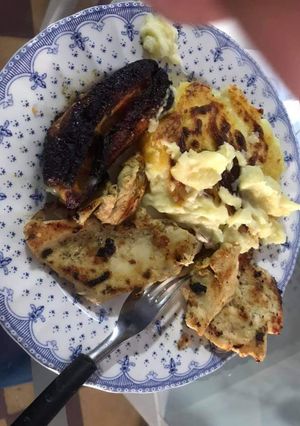 Una foto de Plátanos maduros gratinados