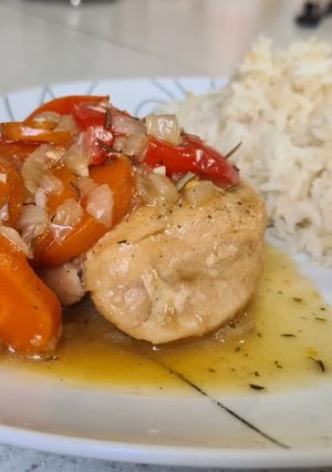 Una foto de Pollo a la Cerveza