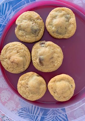 Une photo de Cookies pralin cœur Nutella