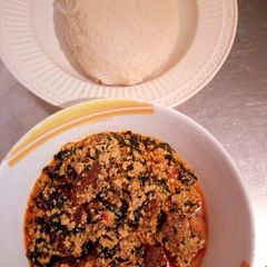 A picture of Beneseed soup with semovita.