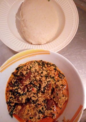 A picture of Beneseed soup with semovita.