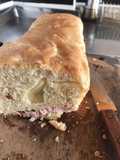 Pan de sal con jamón dulce