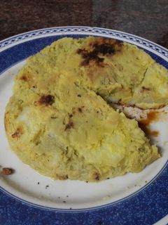 Una foto de 🇪🇸 Tortilla "española" de boniato vegana 🍳