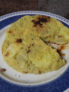 Una foto de 🇪🇸 Tortilla "española" de boniato vegana 🍳