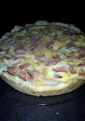 Una foto de Tarta de jamón y queso