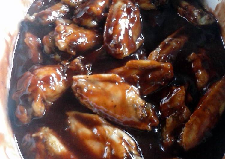 Recipe of Award-winning siracha cranberry bbq wings