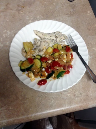 How To Prepare Lemon-thyme Chicken With Sautéed Vegetables which Delicious