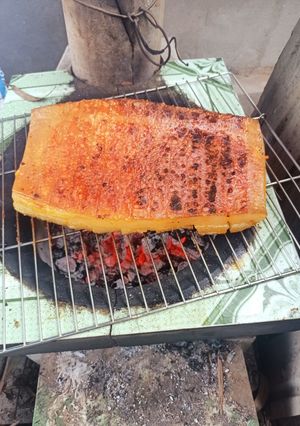 Hình của món Thịt heo nướng (heo quay).
