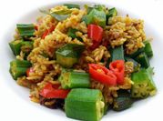 A picture of vegetarian okra