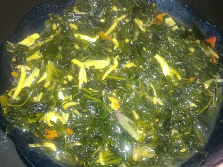 Resep Tumis daun pepaya jepang teri medan yang Menggugah Selera