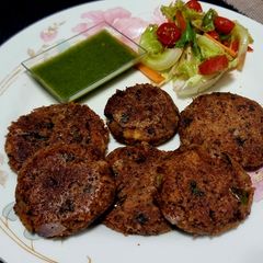 A picture of Veg Galouti kabab.