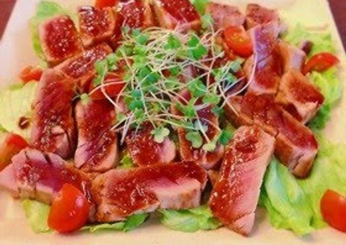 Recipe: Appetizing Easy Seared Tuna