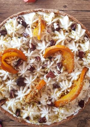 Une photo de Tarte mille & une nuit..🍊🌼🍊🌼