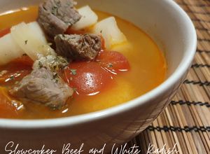 Foto resep Sup Daging Sapi dan Lobak Putih (Slowcooker)