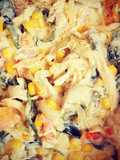 Rajas poblanas con pollo