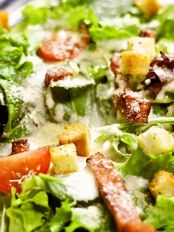 Easy Way Make Recipe Caesar Salad that is Really Delicious, Can Spoil the Tongue}