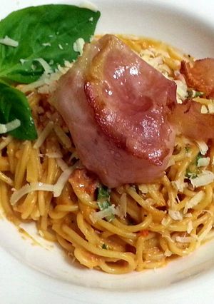 A picture of Mascapone Tomato Spaghetti.