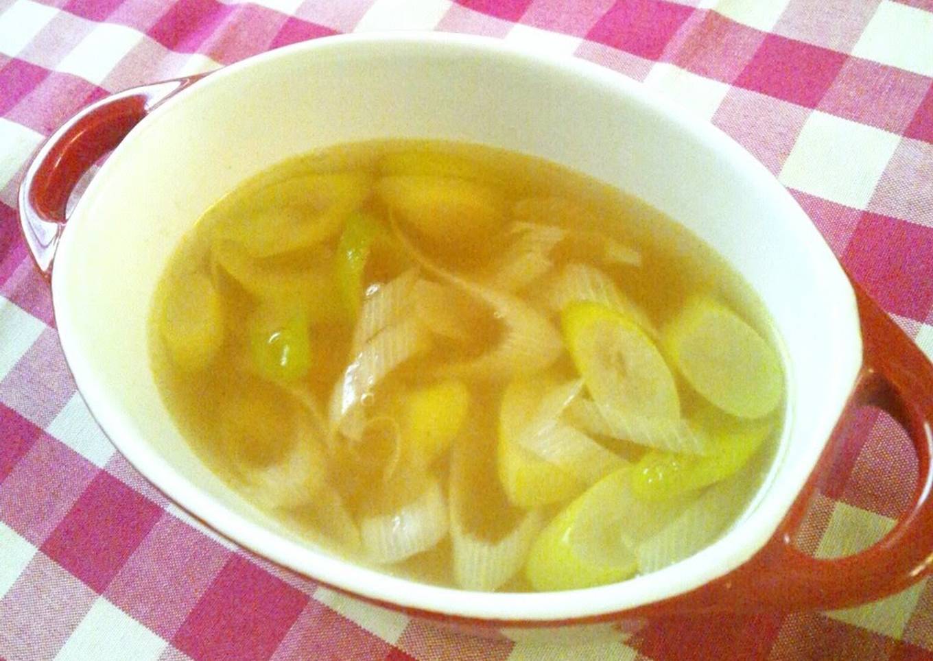 Daddy's Specialty! Amazing Japanese Leek Soup in 5 Minutes