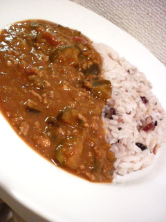 A picture of Easy Eggplant and Tomato Keema Curry.