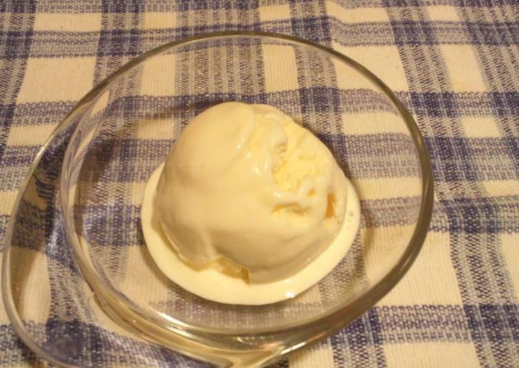 Recipe of Perfect Vanilla Ice Cream with One Egg