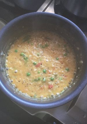 A picture of Oats Tomato Bhath.
