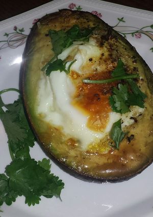 A picture of Baked Avocado and Egg.