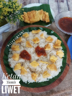 Foto resep Ketan Tumis versi Liwet