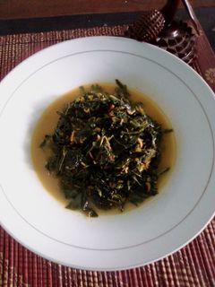 Foto resep Sayur daun pepaya-singkong rebon