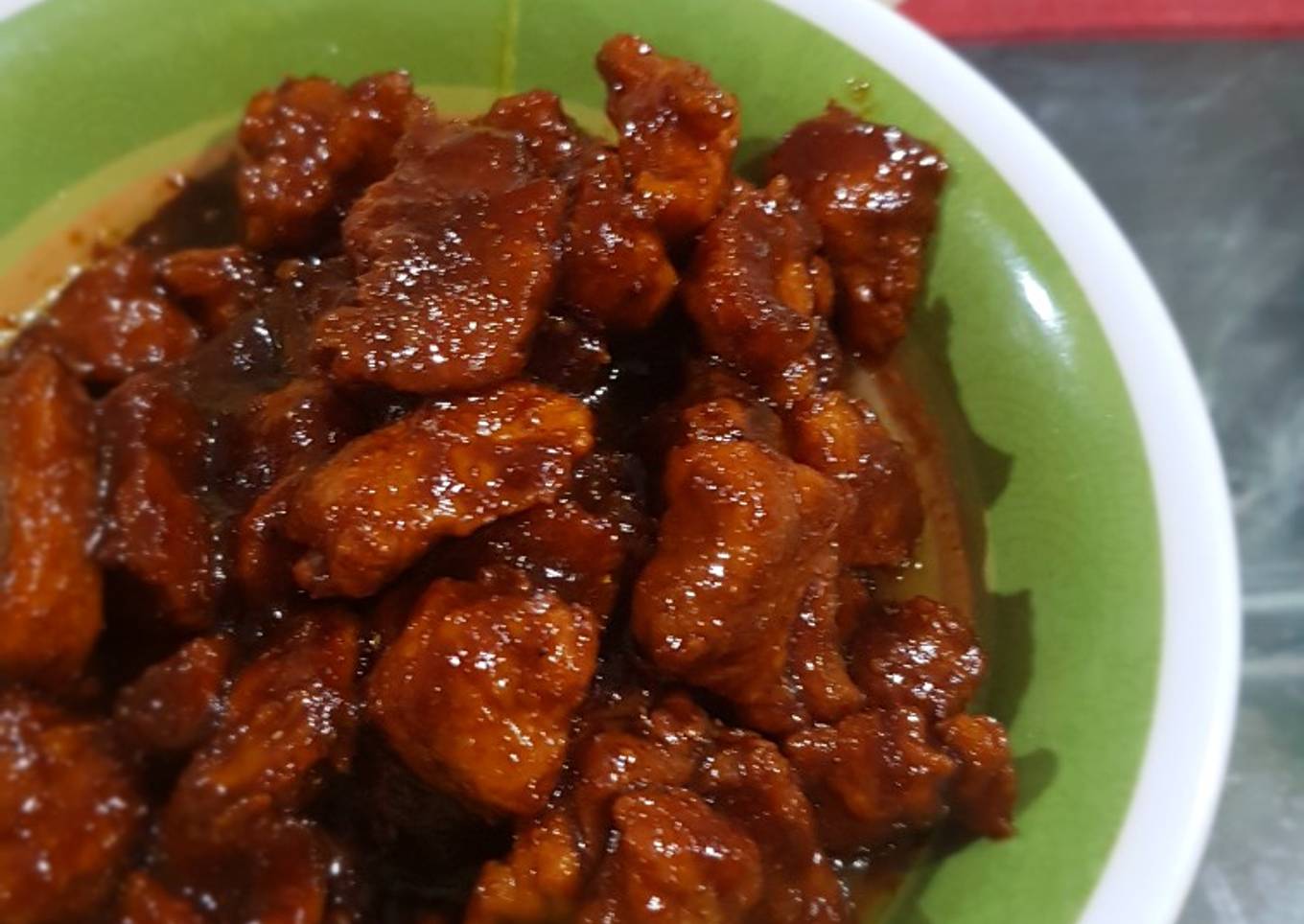 Sate Babi (tanpa ditusuk dan dibakar)