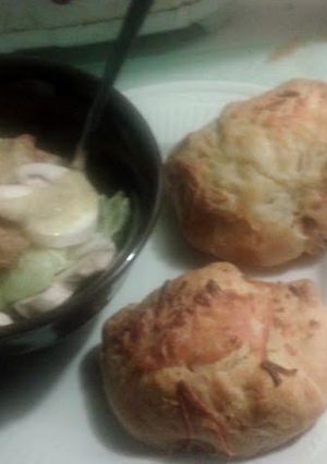 A picture of Buffalo Chicken Squares.