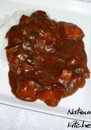 A picture of Rich and Thick Kabocha Squash Curry with Meltingly Tender Vegetables.