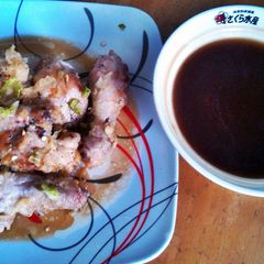 A picture of Battered Chicken with Teriyaki Sauce.