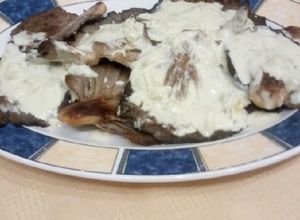 Φωτογραφία της συνταγής Μανιτάρια πλευρώτους με σάλτσα ροκφόρ