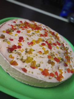 A picture of Ice cream cake.
