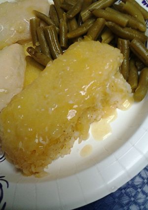 A picture of Pina Colada rice.