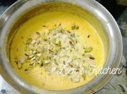 A picture of kheer fruit custard