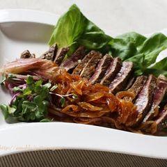 A picture of Beef Steak in Refreshing Japanese Marinade.
