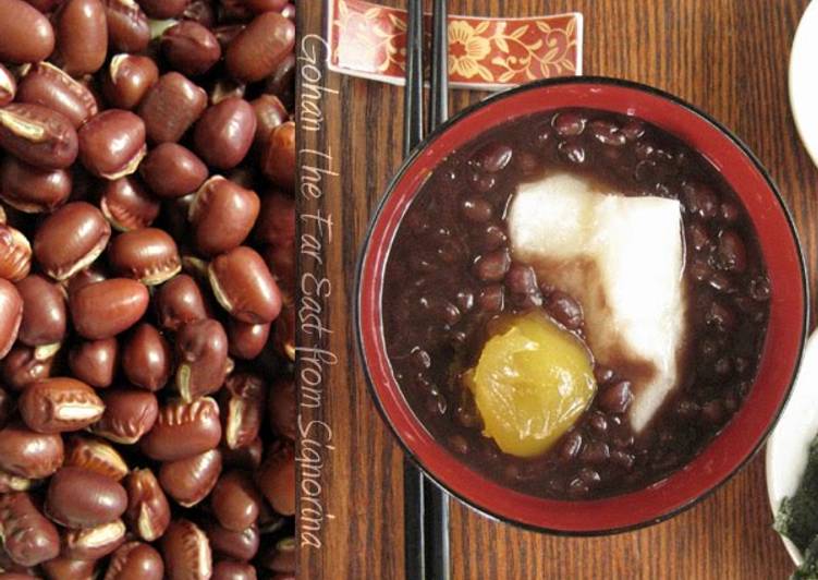 Steps to Prepare Speedy Zenzai Basic Sweet Red Bean Soup (How to Cook Adzuki Beans)