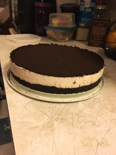 A picture of Oreo's no-bake Cheesecake.