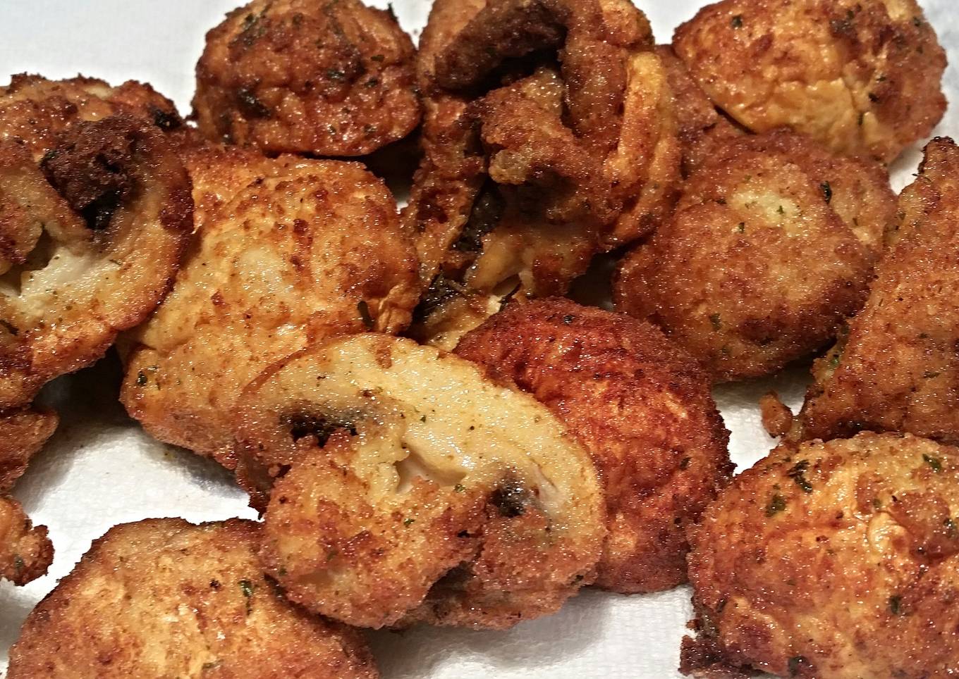 Deep fried Ranch Mushrooms