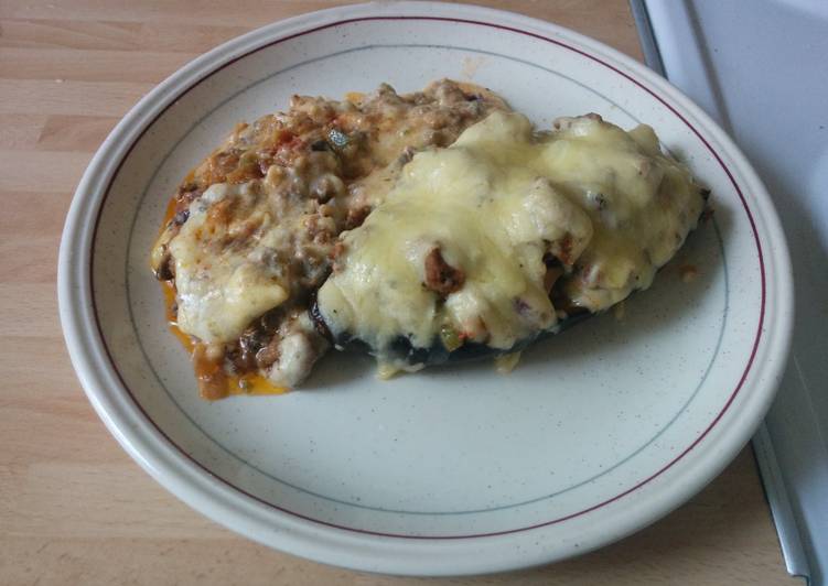 Simple Way to Prepare Super Quick Homemade Stuffed aubergine