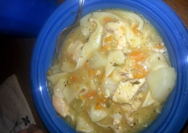 Steps to Make Perfect Kayla&#39;s chicken and dumpling noodles